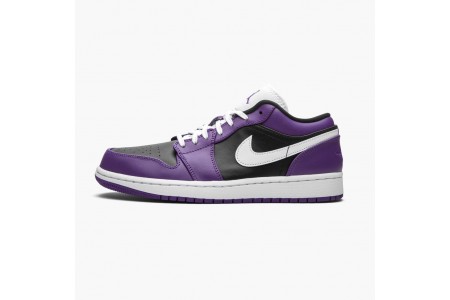 Discount Jordan 1 Retro Low Court Purple 553558-501 Shoes