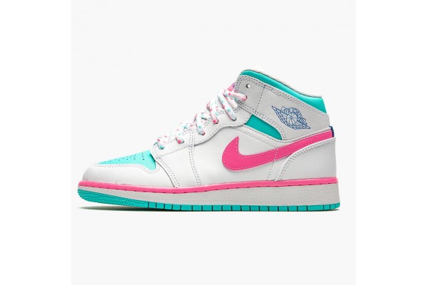 Cheap Jordan 1 Mid Digital Pink 555112-102 Shoes