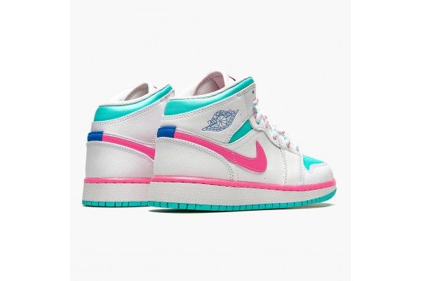 Cheap Jordan 1 Mid Digital Pink 555112-102 Shoes