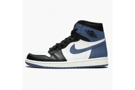 Latest Jordan 1 Retro High Blue Moon 555088-115 Shoes