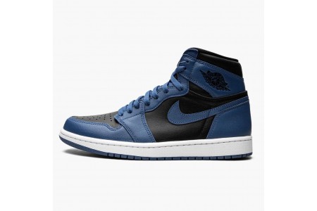 Good Jordan 1 Retro High OG Dark Marina Blue 555088-404 Shoes