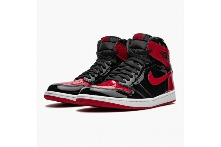 Cheap Jordan 1 Retro High OG Patent Bred Red 555088-063 Shoes