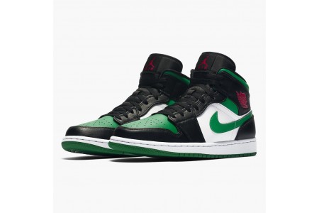 Good Jordan 1 Mid Pine Green 554724-067 Shoes