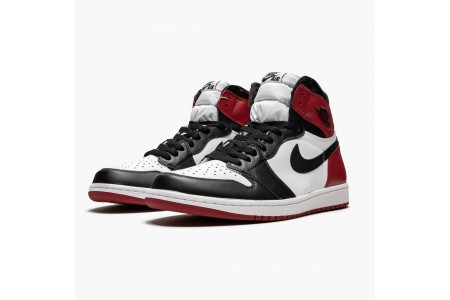 New Jordan 1 Retro High OG Black Toe 555088-125 Shoes