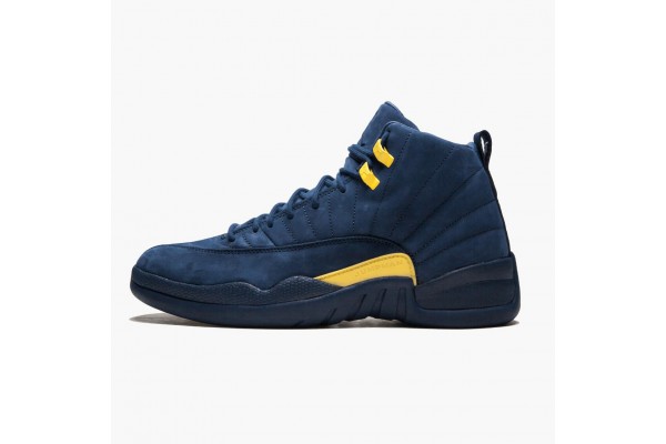 Buy Jordan 12 Retro Michigan BQ3180-407 Shoes