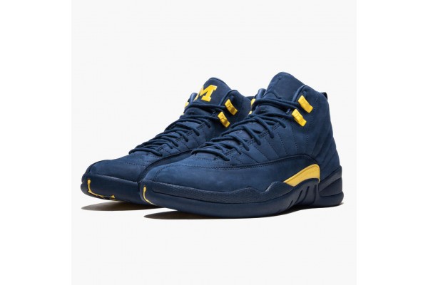 Buy Jordan 12 Retro Michigan BQ3180-407 Shoes