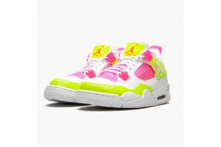 Discount Jordan 4 Retro White Lemon Pink CV7808-100 Shoes