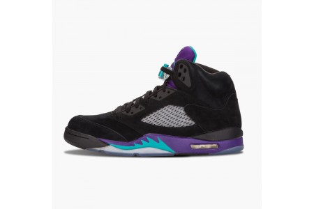 Good Jordan 5 Retro Black Grape 136027-007 Shoes