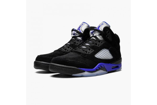 Shop Jordan 5 Retro Racer Blue With Black Blue CT4838-004 Shoes