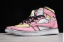 New Air Jordan 1 GS High Pink White Black Yellow Womens 556298 009 