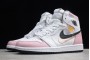 Cheap Air Jordan 1 High OG GS White Pink Black Womens 555088 688 