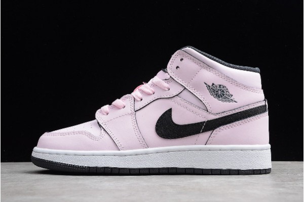 Best Air Jordan 1 Mid GS Pink Foam Womens 555112 601 