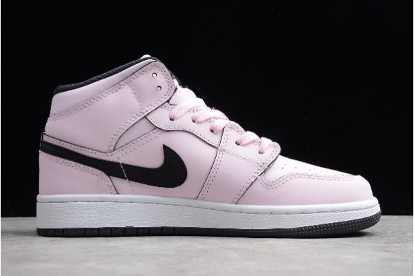 Best Air Jordan 1 Mid GS Pink Foam Womens 555112 601 