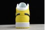 Newest Air Jordan 1 Mid SE GS Rose Patch Dynamic Yellow Womens AV5174 700 