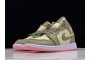 2021 Air Jordan 1 Mid Trooper Bleached Coral Light Orewood Brown Womens 555112 225 