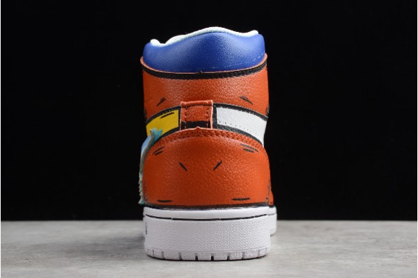 Fashion Air Jordan 1 High Goku Orange White Black Blue Yellow 556298 006 For Sale 