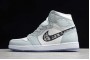 Newest Air Jordan 1 High OG AJ1 Grey White Black Mens 553668 999 