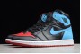 2021 Air Jordan 1 High OG Black Blue Womens CZ4385 016 