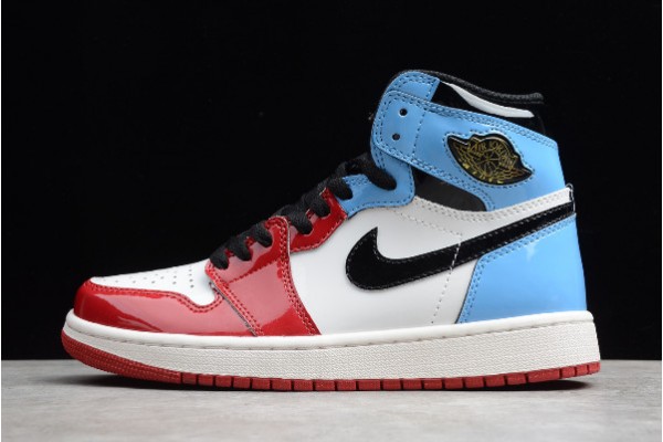 Best Air Jordan 1 High OG Fearless White University Blue Varsity Red Black CK5666 100 