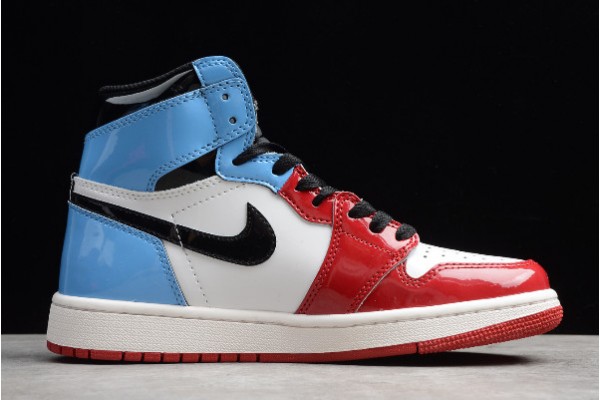 Best Air Jordan 1 High OG Fearless White University Blue Varsity Red Black CK5666 100 