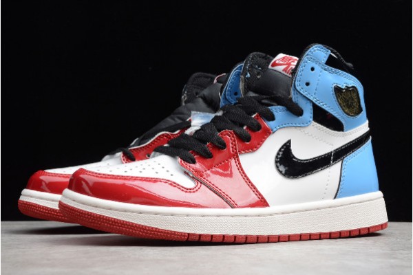 Best Air Jordan 1 High OG Fearless White University Blue Varsity Red Black CK5666 100 