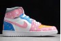 Fashion Air Jordan 1 High Pink White Blue Womens 554725 084 