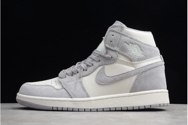 Hot Air Jordan 1 High Premium Pale Ivory Atmosphere Grey Pale Ivory Womens AH7389 101 