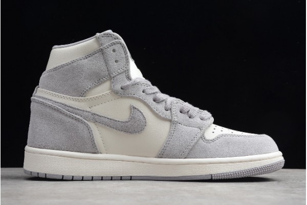 Hot Air Jordan 1 High Premium Pale Ivory Atmosphere Grey Pale Ivory Womens AH7389 101 