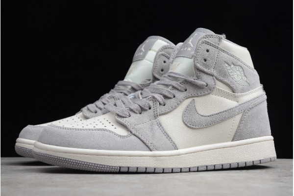 Hot Air Jordan 1 High Premium Pale Ivory Atmosphere Grey Pale Ivory Womens AH7389 101 