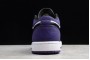 Latest Air Jordan 1 Low Court Purple Black White Youth 553558 125 