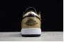 New Air Jordan 1 Low Gold Toe Black Gold Youth CQ9447 700 