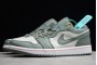 Fashion Air Jordan 1 Low Military Green White Hyper Crimson Light Bone Mens 553558 121 