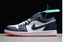 Newest Air Jordan 1 Low Obsidian Ember Glow White Mens 553558 481 