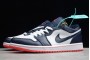 Newest Air Jordan 1 Low Obsidian Ember Glow White Mens 553558 481 