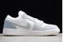 Best Air Jordan 1 Low Paris White Sky Grey Basketball Grey Mens CV3043 100 