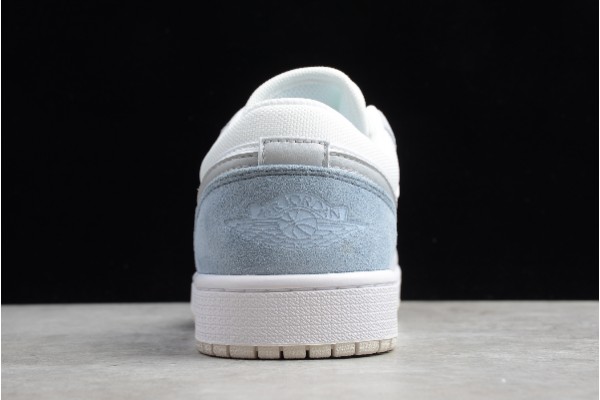 Best Air Jordan 1 Low Paris White Sky Grey Basketball Grey Mens CV3043 100 