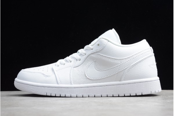 Buy Air Jordan 1 Low Returning in Triple White Youth 553558 130 