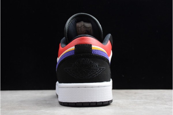 Cheap Air Jordan 1 Low Rivals Court Bright Black Crimson White cj9216 051 