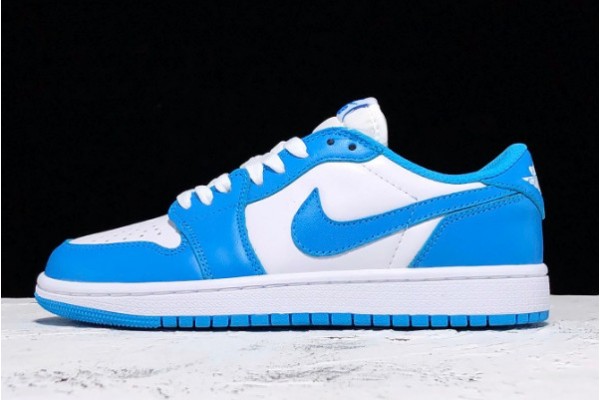 Best Air Jordan 1 Low UNC Dark Powder Blue White Youth CDCJ7891 401 