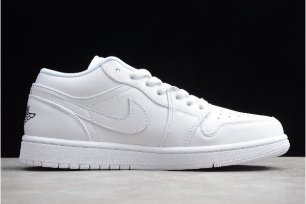 Latest Air Jordan 1 Low White Black Mens Basketball Shoes For Sale Youth 553560 101 