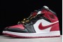 Latest Air Jordan 1 MID Fearless Black Red Youth CZ4385 016 