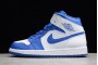 Buy Air Jordan 1 Mid AJ1 White Hyper Royal Youth 554724 114 