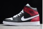 Fashion Air Jordan 1 Mid Black White Noble Red BQ6472 016  