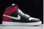 Fashion Air Jordan 1 Mid Black White Noble Red BQ6472 016  