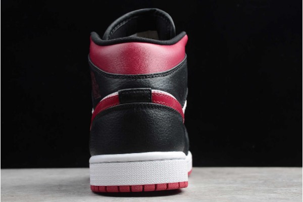 Hot Air Jordan 1 Mid Bred Toe Authentic Mens 554724 066 