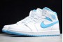 Newest Air Jordan 1 Mid Changes Up The Metallic Color Blocking With UNC Blue 554724 058 