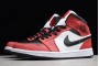 2021 Air Jordan 1 Mid Chicago Black Toe Black Gym Red White Mens 554724 069 