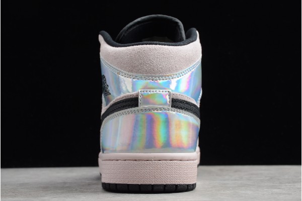 Best Air Jordan 1 Mid Dirty Powder Iridescent Barely Womens BQ6472 602 