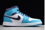 Cheap Air Jordan 1 Mid Hornets Blue Lagoon Grand Purple White Youth 554724 415 