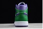 Fashion Air Jordan 1 Mid Hulk”Aloe Verde Court Purple For Sale Youth 554724 300 